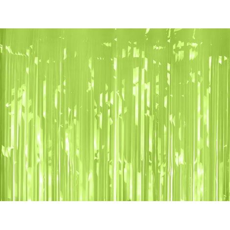 Cortina de fiesta verde claro de 100x200 cm.