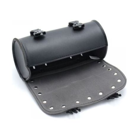 Sacoches Cavalières pour Motos,Sac à Outils en Cuir Moto,Universelle Sacoches Cavalières pour Moto,Cuir Noir Trousse Outils Moto,avec 2 Sangles De Fixation, s'adapte à La Plupart des Motos