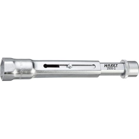 Clé à bougies 2505-2 ∙ Carré creux 10 mm (3/8 pouce) ∙ Profil à 6 pans extérieurs ∙ 20.8 HAZET
