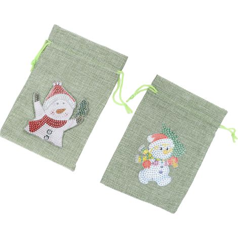 Sac cadeau de Noël léger et élégant, idéal pour les mariages champêtres. (1/5)