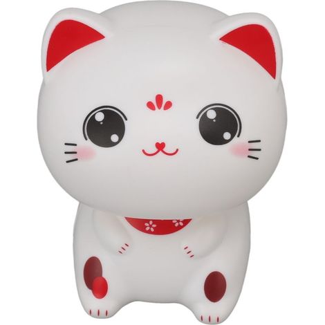 Decoration of chat cute plastic to induction, light solar, door-bonheur, for dashboard of car, restore, with of large eyes (1/5)