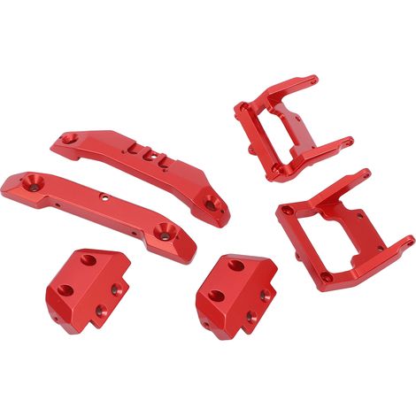 Stoßstangen aus Aluminiumlegierung für Traxxas Latrax Teton 1/18 – 1/18 RC-Ersatzteile, rot (1/5)