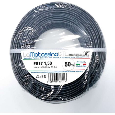 Cavo FS17 Nero matassa 50m