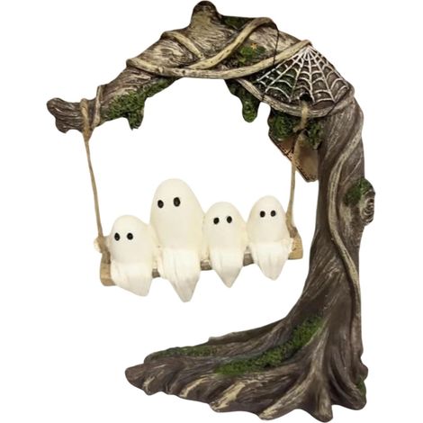 Tree Swing Gruselige hängende Geist Statue Halloween