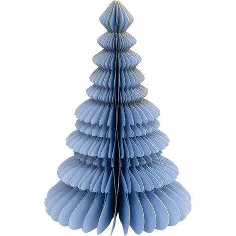 Albero di natale in carta h.30cm blu - Atmosphera créateur d'intérieur