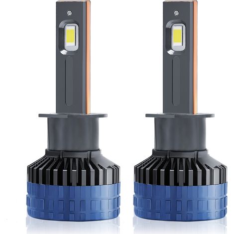 P10 H1 LED-Lampen für Autoscheinwerfer, IP68 wasserdicht, 6000 K, 300 W, 36000 lm, 2er-Pack (1/4)
