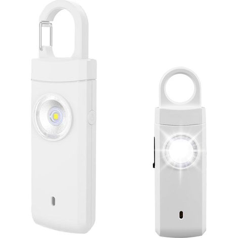 Personenalarm – 130 dB – Selbstverteidigung – LED-Licht – Extrem lauter Alarm – Sicherheitsalarm – Taschenalarm – Notrufsignal – Personenalarm (1/5)