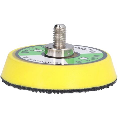 [Placa de soporte de PU para pulidora y arenadora] Placas de soporte de velcro M6x1 de 2 pulgadas para lijadora y pulidora neumática para arenado, pulido y abrillantado a 15000 RPM