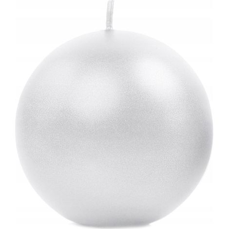 Candela "Sfera" (FI 80) metallizzata, perlata, 1 pz. (1/5)