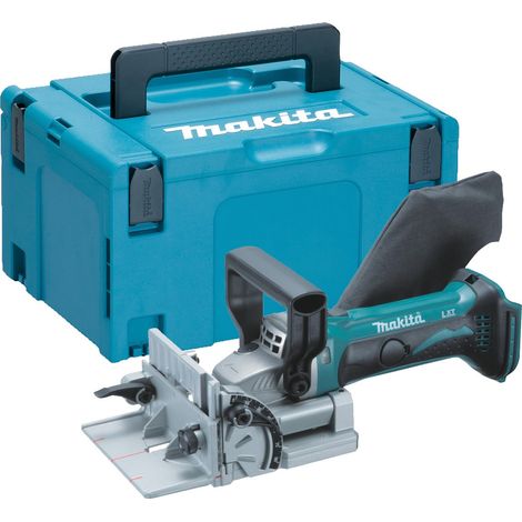 Makita DPJ180Z 18v LXT Cordless Biscuit Jointer 100mm Dowel Joint + Makpac Case