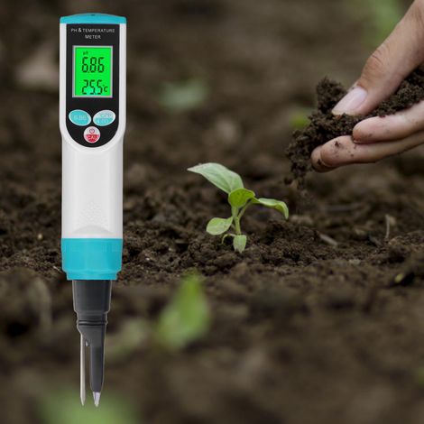 PH-2023 Bodentester: pH- und Temperaturmessgerät (Kombiniert für Gartenbau, Blumen und Topfpflanzen) (1/5)