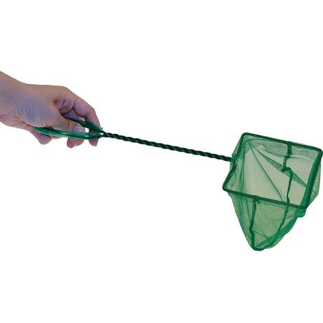 TRADE SHOP - Retino Per Pesciolino Acquario Rete Pesciolini In Nylon Con Filo Acciaio 20 Cm -