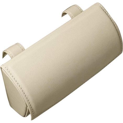 Porte-lunettes de soleil pour voiture, pare-soleil, boîte de rangement pour lunettes, accessoires de véhicule, étui à lunettes pour femme et homme, Beige, taille unique (1/5)