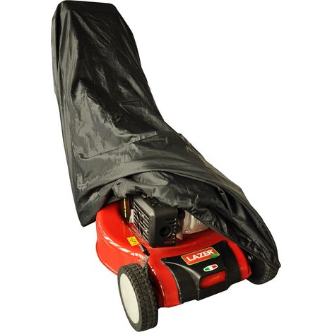 1 Housse De Protection Tondeuse, Polyester Imperméable, Noire, Pour Tondeuse Thermique Et Électrique, Extérieur