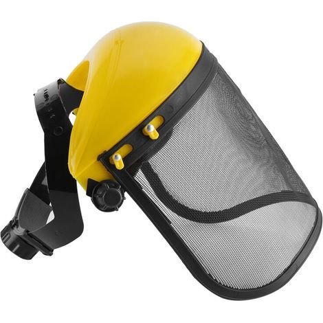 Chapeau de casque de sécurité avec visière intégrale en maille pour la protection forestière de la débroussailleuse (1/5)