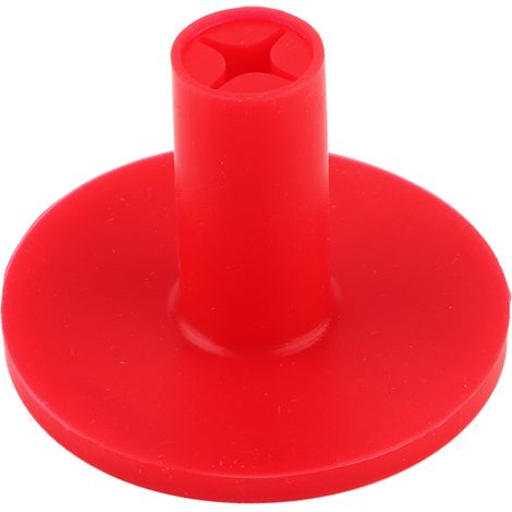 Lot de 2 supports de tees caoutchouc 38mm pour entraînement de golf sur tapis et practice - Rouge (1/5)