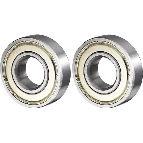 6001ZZ 12x28x8mm Billes Roulements x 2PCS Haute Carbone Acier pour Machines et Outils, [Double Scellé] (1/5)
