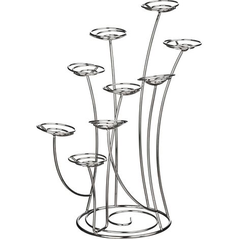 Premier Housewares Chrome 9 Cup Cake Stand (1/3)