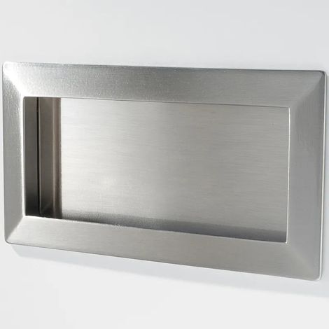 MANIGLIA 9078 A INCASSO MM.138X69 ARGENTO 7 (1/2)