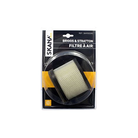 Filtro de aire adaptable para motores Briggs & Stratton Intek OHV de 5,5 a 6,5 CV. Longitud: 100 mm. Ancho: 57 mm. Alto: 76 mm.