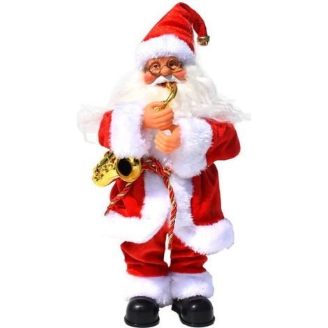 Père Noël Dansant et Chantant-Décoration pour Les fêtes de Fin d\'année Automate Père Noël Décoration Musical Décor Classique Cadeau (1/4)