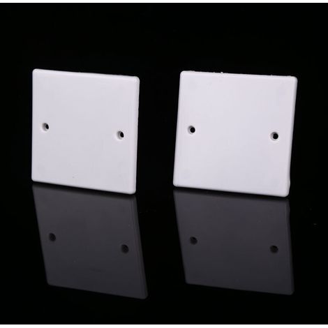Lntyq – Lot de 5 caches pour boîtier encastré de maçonnerie – Fixation par clips – 86x86mm – Finition esthétique intérieure/extérieure