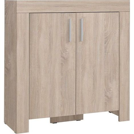 Aparador Melfeli 107, Roble Sonoma, 106x100cm, Número de puertas: 242cm, Aglomerado laminado