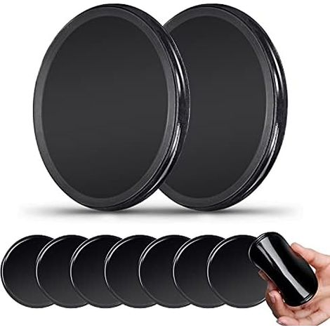 Lot de 10 tapis antidérapants nano gel pour tableau de bord, support téléphone réutilisable et lavable. (1/5)