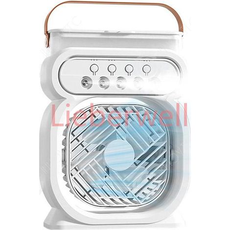 INN Ventilateur brumisateur 7 Couleurs Veilleuse 3 Vitesse du Vent Minuterie Ventilateur,Climatiseur Silencieux pour Maison Bureau (1/4)