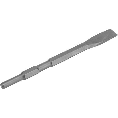 Burin plat à rainurer pour béton brique pierre carrelage, queue hexagonale pour perforateur, outil de démolition et enlèvement (1/5)