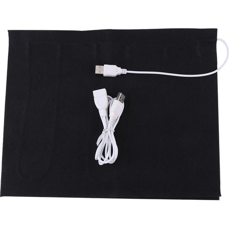 Almohadilla calefactora eléctrica USB de 5 V para ropa, asientos o mascotas, 35℃-50℃ (1/5)