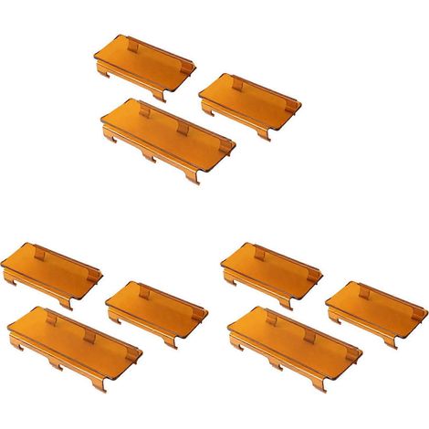 Lot de 3 caches d'objectif ambrés à clipser de 20 pouces (6 pouces + 8 pouces) pour barre lumineuse LED tout-terrain, quad, SUV et 4x4 (1/5)