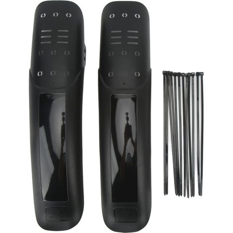 Lot de 2 garde-boue vtt rallongés coque dure plastique résine universel pour vélo tout terrain extérieur (1/5)
