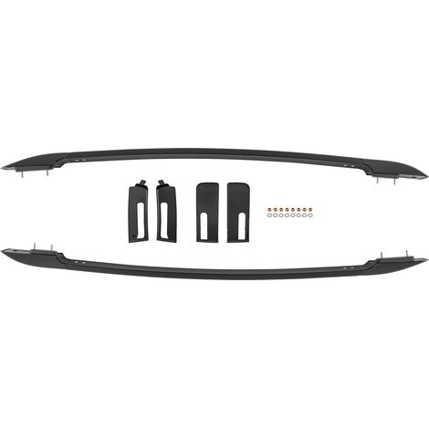 Black Aluminium Roof Rail for Ford Ranger T6 T7 T8 2011-2022 2PCS New