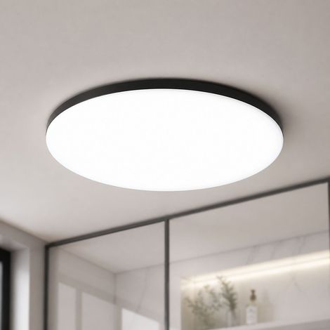 Lámpara de techo LED ultradelgada e impermeable de 37,5 cm, a prueba de polvo, humedad y mosquitos, con 3 colores de luz, fabricada en PP ignífugo, ideal para baño y cocina. (1/4)