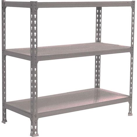 Simonrack Leichte Regal ohne Schrauben Silbergrau 3 Ebenen