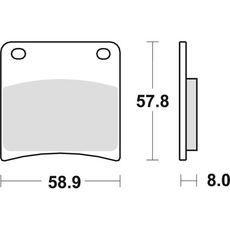 Plaquettes de frein TRW ZF KH146 frittées pour Suzuki GSXF 600/750 (1988-1997), VX 800 (1990-1995), GSXF 1100 (1988-1996), GSX 1100 G (1991-1993), avant/arrière