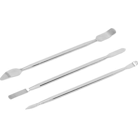 Kit 3 pièces Spudger Métal Double Extrémité, Outil d'Ouverture de Réparation Universel pour Smartphone, Tablette et Ordinateur Portable (1/5)