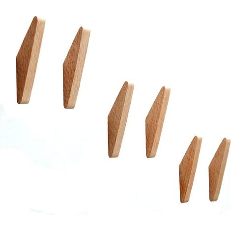 Wandhaken aus Eiche, 14,2 cm, minimalistische Handtuchhaken, Badezimmerdekoration.