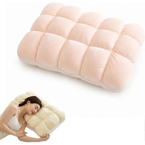 Oreiller Marshmallow rafraîchissant, oreiller moelleux et respirant, alternative au duvet, convenant aux personnes dormant sur le côté, sur le dos ou sur le ventre (1/5)