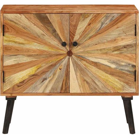 Maison Exclusive - Credenza in Legno Massello di Mango 85x30x75 cm (1/5)
