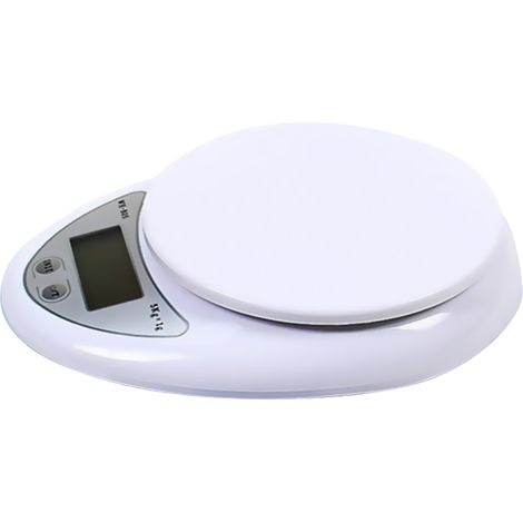 Digitale Küchenwaage 5 kg/1 g, kompatibel mit Gramm, Unzen, Pfund und Kilogramm, mit automatischer Abschaltung nach 120 Sekunden. (1/5)