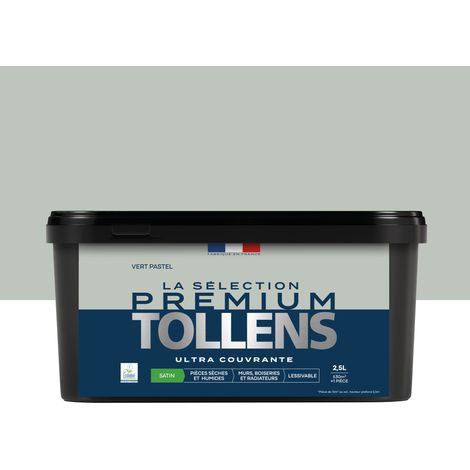 Tollens - Peinture intérieure couleurs - La Sélection Premium Satin - Ultra Couvrante - Vert Pastel 2,5 L - 30m²