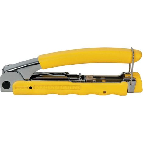 Klein Tools Pince à compression compacte 14,2 cm pour connecteurs coaxiaux F BNC RCA (1/4)