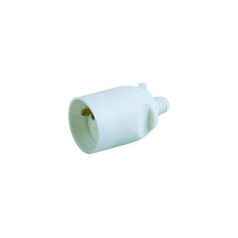 fiche femelle 16a 2p+t en plastique couleur blanc
