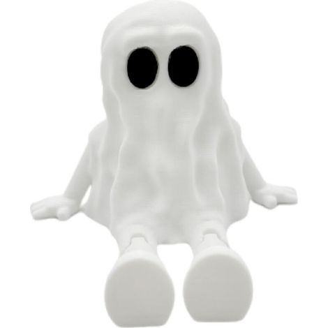 Statuetta fantasma di Halloween in resina, statuetta fantasma stampata in 3D, auto mobile per la decorazione dell'ufficio - Fantasma bianco (1/3)