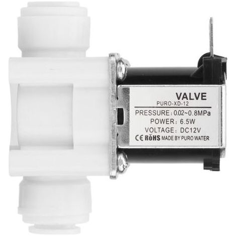 1pc DC 12V DC électrovanne électrique en plastique connexion rapide normalement fermée (1/4)