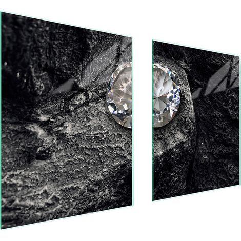 GLASSCHUTZPLATTE FÜR HERD 85x52 DIAMANT