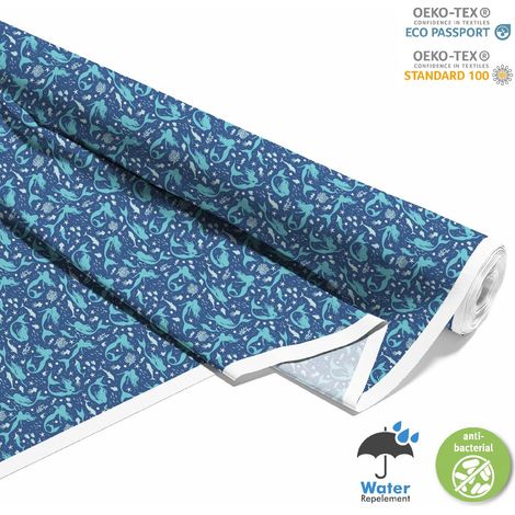 TESSUTI DECORATIVI PER ESTERNI OXFORD - Motivo Sirene nel Mare I DX267 (1/5)