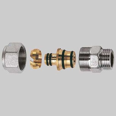 NIPLES MASCHIO CROMATO FAR COMPLETO - 3/4 x 26 x 3